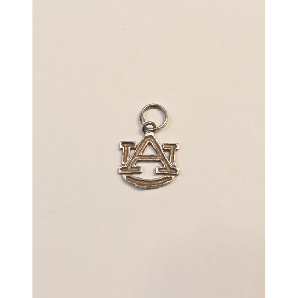 Vintage Sterling Silver Auburn University AU Dangle Charm 925